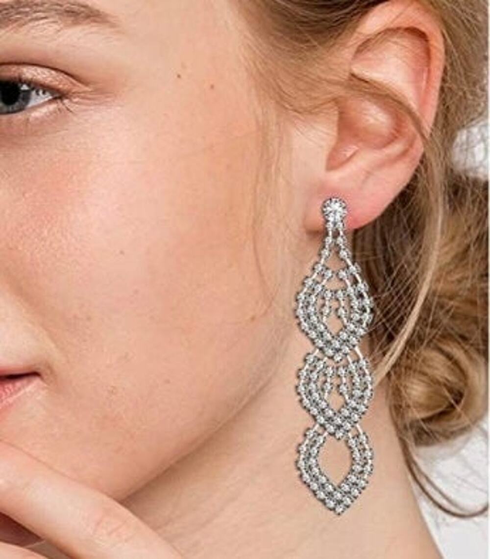 Rhinestone Drop Earrings